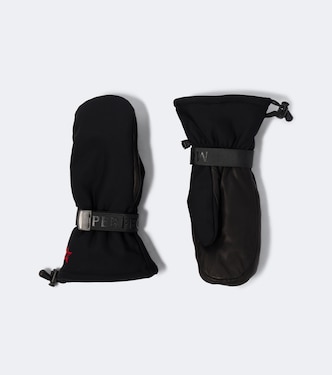 Davos leather-trimmed ski mittens | Perfect Moment