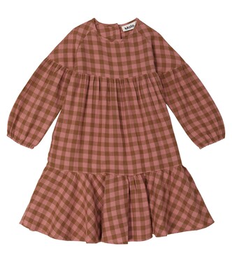 Cecily checked cotton poplin dress | Molo