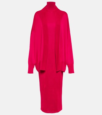 Vestido midi con cuello alto | Alaïa