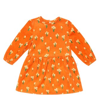 Baby floral cotton corduroy dress | Stella McCartney Kids