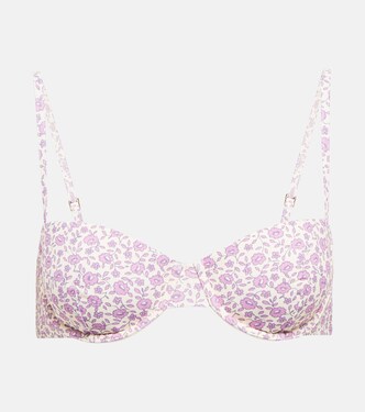 Floral bikini top | Tory Burch
