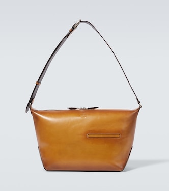 Toujours Soft Zipped leather messenger bag | Berluti