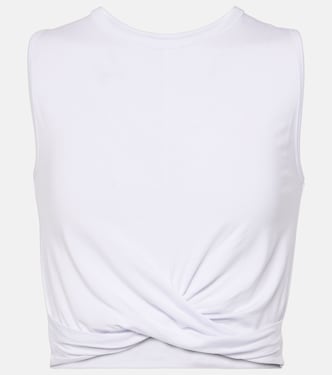 Cover draped jersey crop top | Alo Yoga