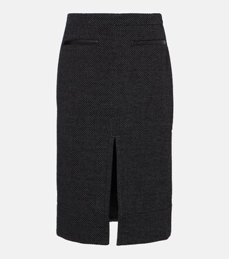 White Label Kingsley twill midi skirt | Proenza Schouler