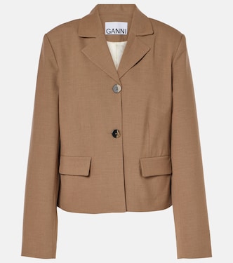 Twill blazer | Ganni