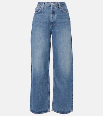 Low Slung Baggy mid-rise wide-leg jeans | Agolde