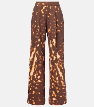 Printed cotton wide-leg pants  | Dries Van Noten