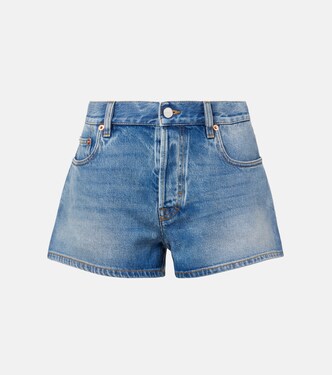 Shorts di jeans a vita media | Gucci