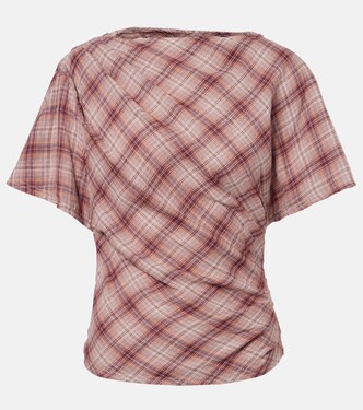 Neyela checked cotton T-shirt | Marant Etoile