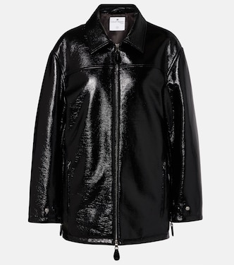 Coated cotton-blend jacket | Courrèges