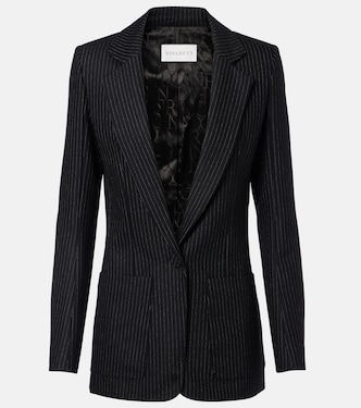 Pinstripe wool-blend blazer | Nina Ricci