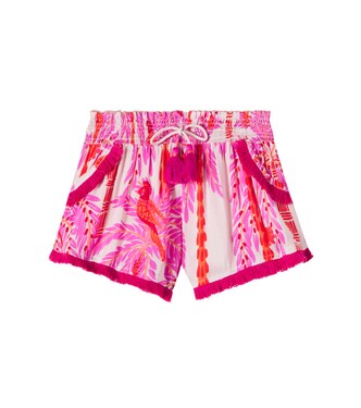 Lulu floral fringed shorts  | Poupette St Barth Kids