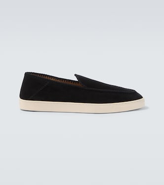 Galleria 3 suede slip-on shoes | Giorgio Armani