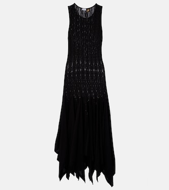 Paula's Ibiza pointelle cotton jersey maxi dress | Loewe
