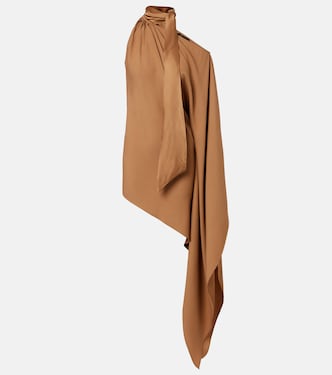 Atlas assymetric crêpe cady minidress | Taller Marmo