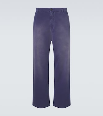 Cotton gabardine wide-leg pants | Miu Miu