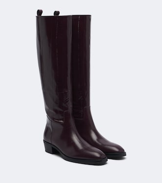 Mave leather knee-high boots | Jimmy Choo