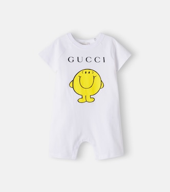 Baby x Mr. Men Little Miss Baby cotton playsuit | Gucci Kids