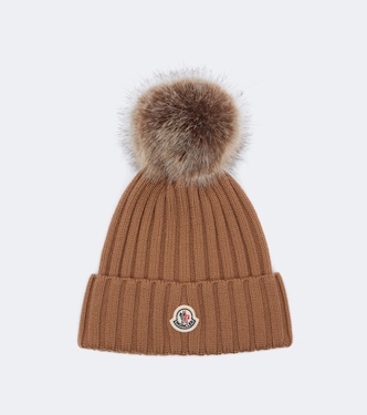 Ribbed-knit virgin wool beanie | Moncler