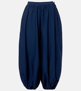 Belted cotton and silk balloon pants | Polo Ralph Lauren