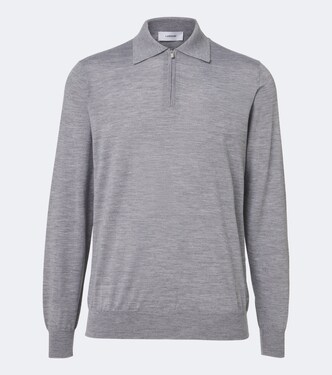 Wool, silk, and cashmere polo sweater | Lardini