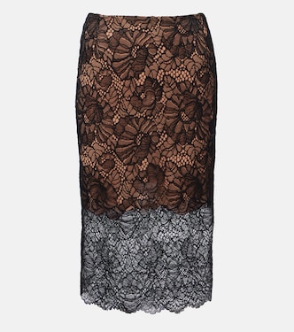 Lace midi skirt | Rotate
