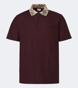 Burberry Check cotton piqué polo shirt | Burberry