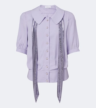 Bluse aus Crêpe | Rabanne