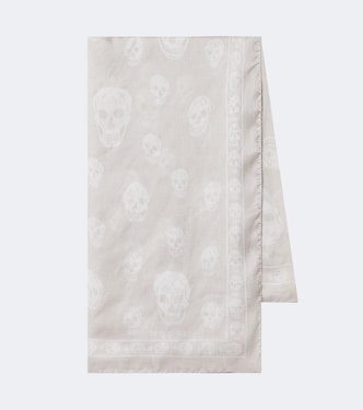 Foulard Skull en soie | McQueen