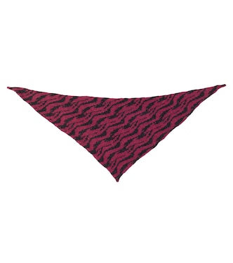 Intarsia-knit wool-blend scarf | Paade Mode