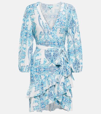 Robe portefeuille midi Tulip imprimée | Melissa Odabash