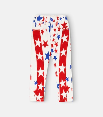 Star-print cotton denim jeans | ERL Kids