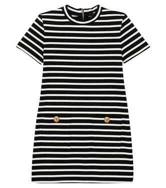 Striped jersey dress | Balmain Kids