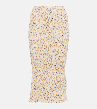 Floral plissé midi skirt | Dorothee Schumacher