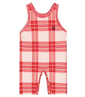 Baby Boar logo cotton-blend playsuit | The Animals Observatory