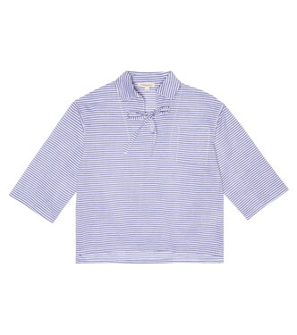 Artichoke cotton voile top | Caramel