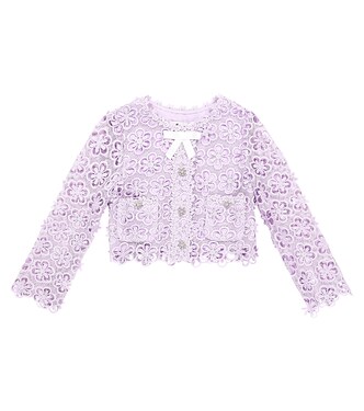 Cardigan en dentelle à ornements | Self-Portrait Kids