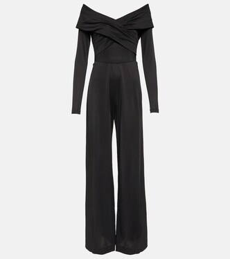 Lucien jersey off-shoulder jumpsuit | Diane von Furstenberg