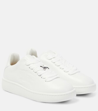 Box leather sneakers | Burberry