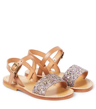 Sandalen Apis aus Leder mit Glitter | Bonpoint
