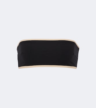 Top de bikini bandeau de jersey | Toteme