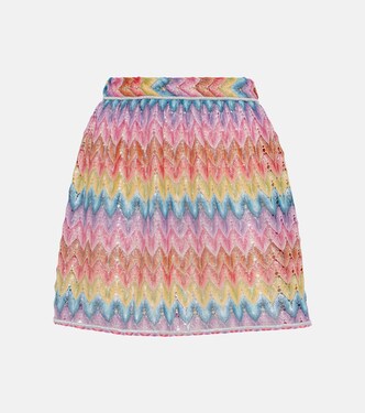 Zig Zag pointelle miniskirt | Missoni