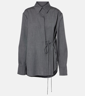 Belted wool shirt | Jil Sander