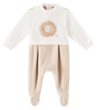 Baby patch-appliqué onesie | Il Gufo