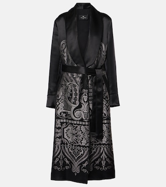 Silk-blend belted coat | Etro