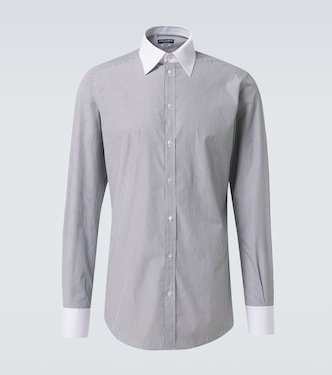 Striped cotton poplin shirt | Dolce&Gabbana