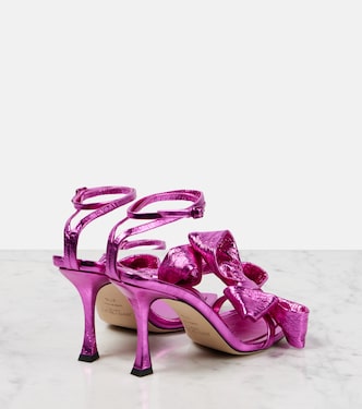 Staz 90 metallic leather sandals in pink - Jimmy Choo | Mytheresa