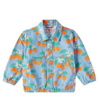 Strawberries denim jacket | Tinycottons