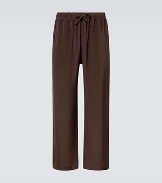 Silk wide-leg pants | Saman Amel