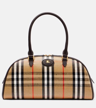 Highlands coated jacquard tote bag | Burberry